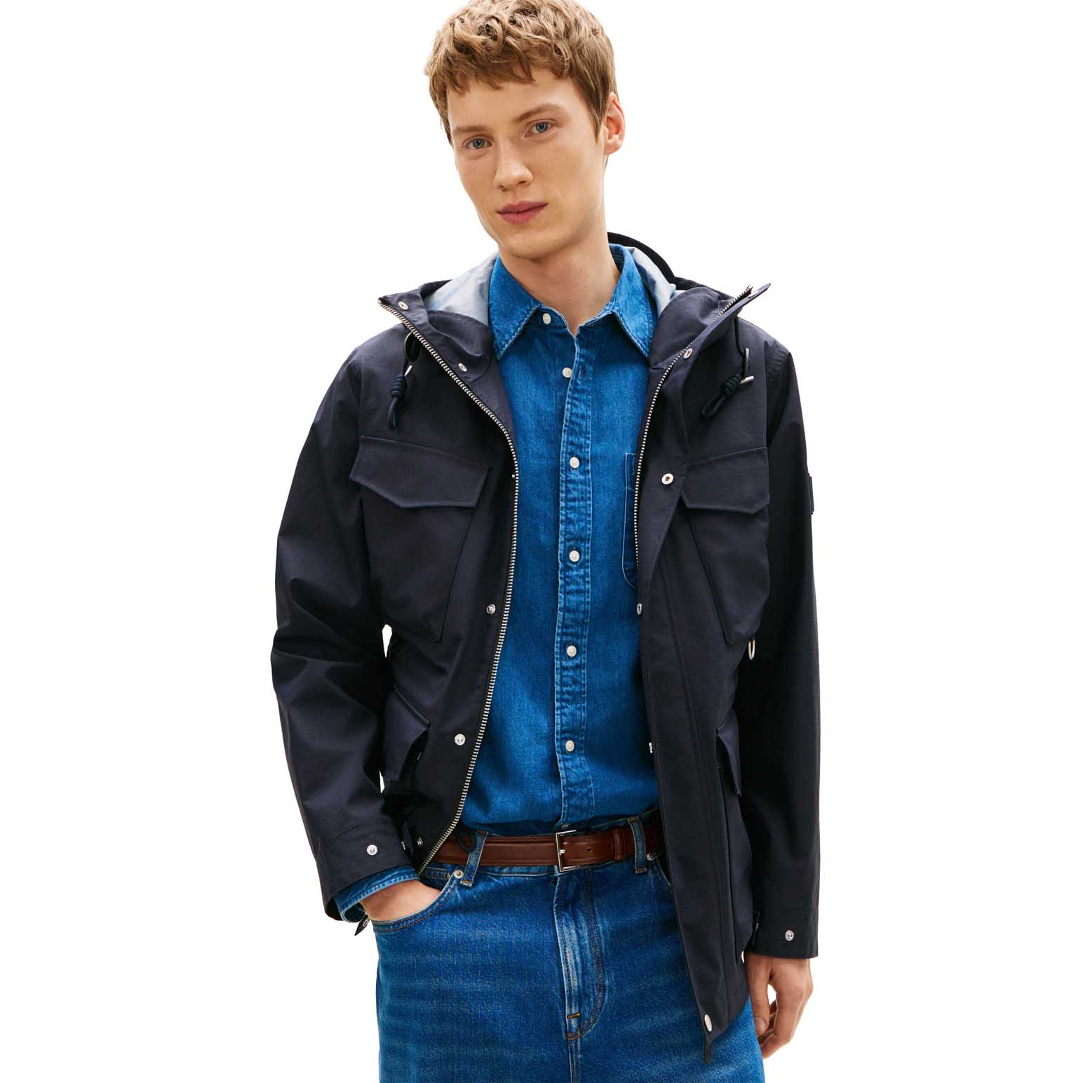 Tommy Hilfiger Water Resistant Ripstop Hooded Jacket